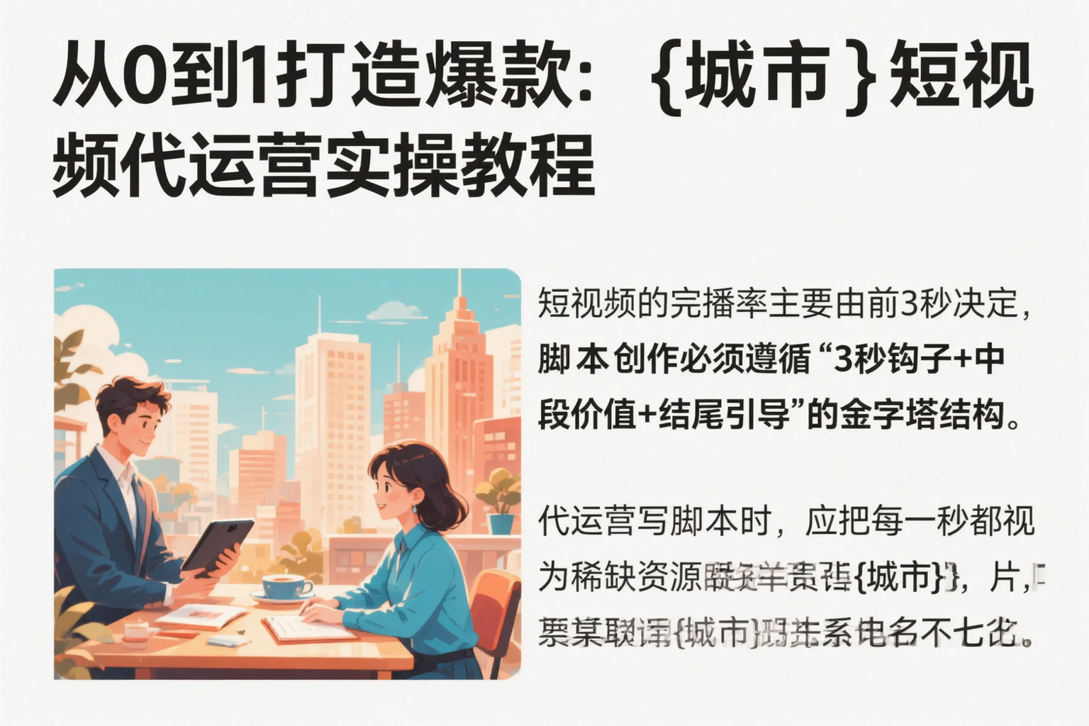从0到1打造爆款:威海短视频代运营实操教程