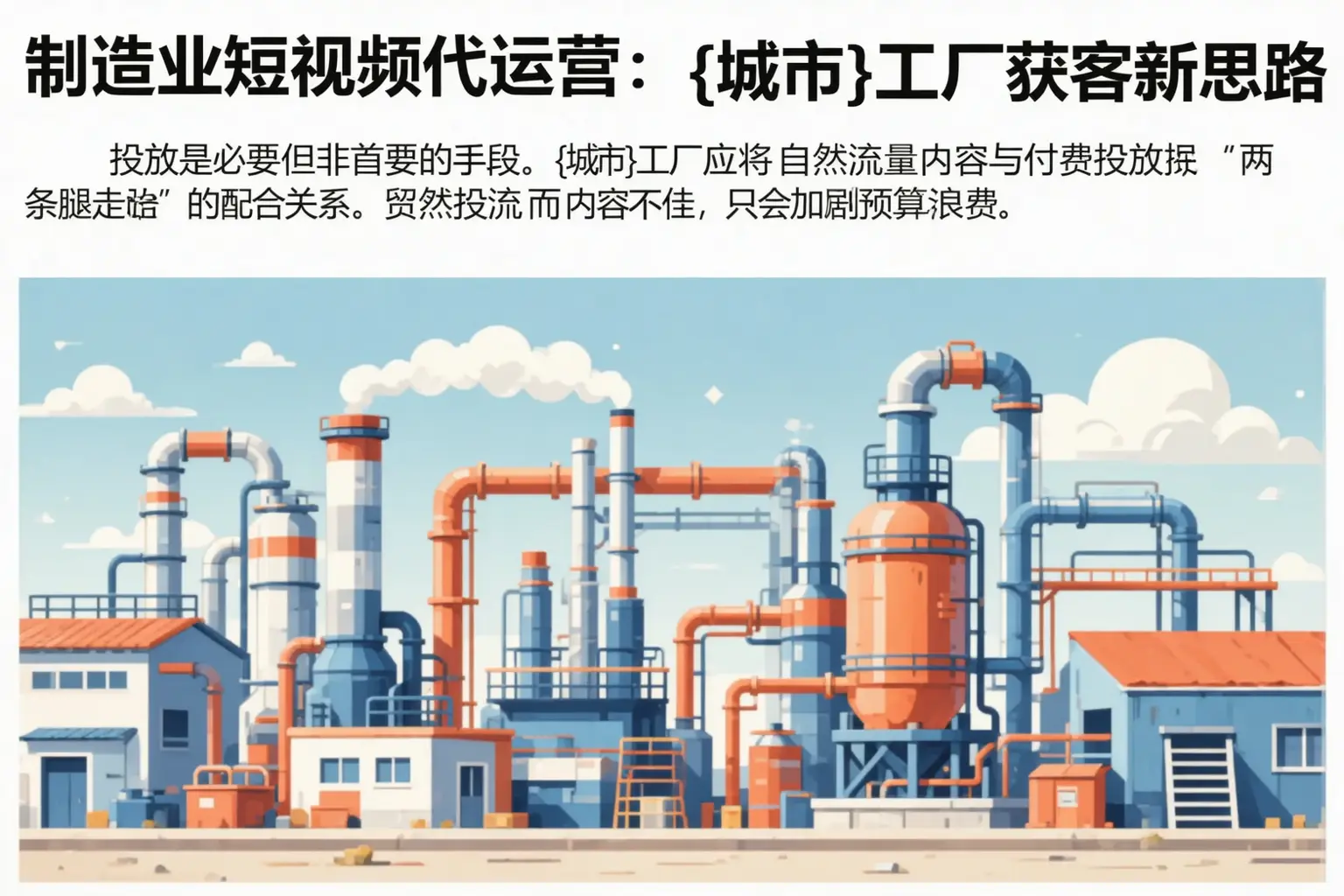 制造业短视频代运营:威海工厂获客新思路