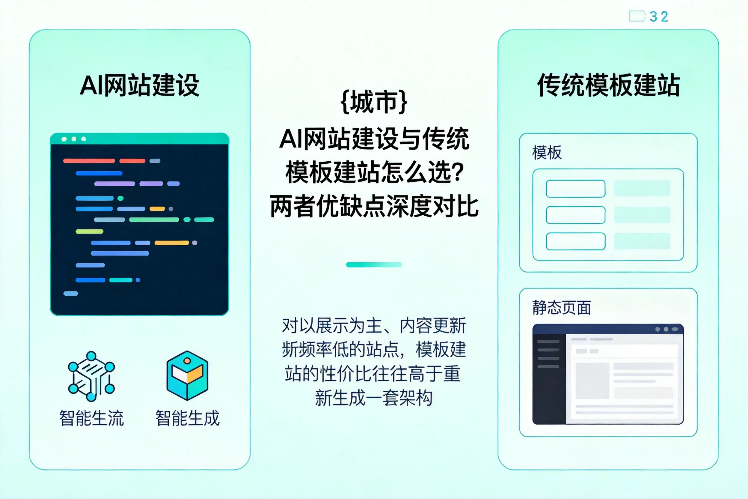 威海AI网站建设与传统模板建站怎么选？两者优缺点深度对比
