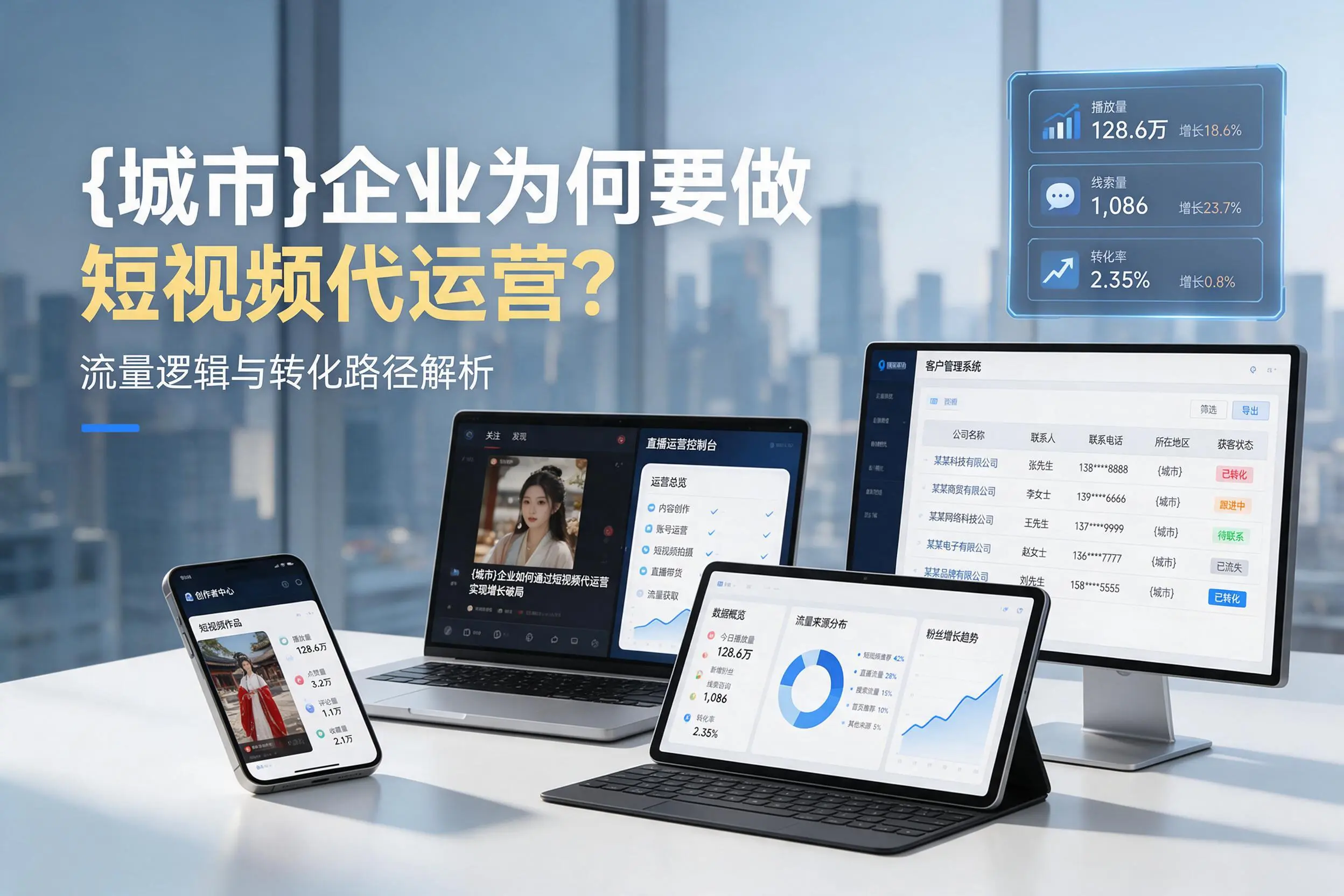 威海企业为何要做短视频代运营？流量逻辑与转化路径解析