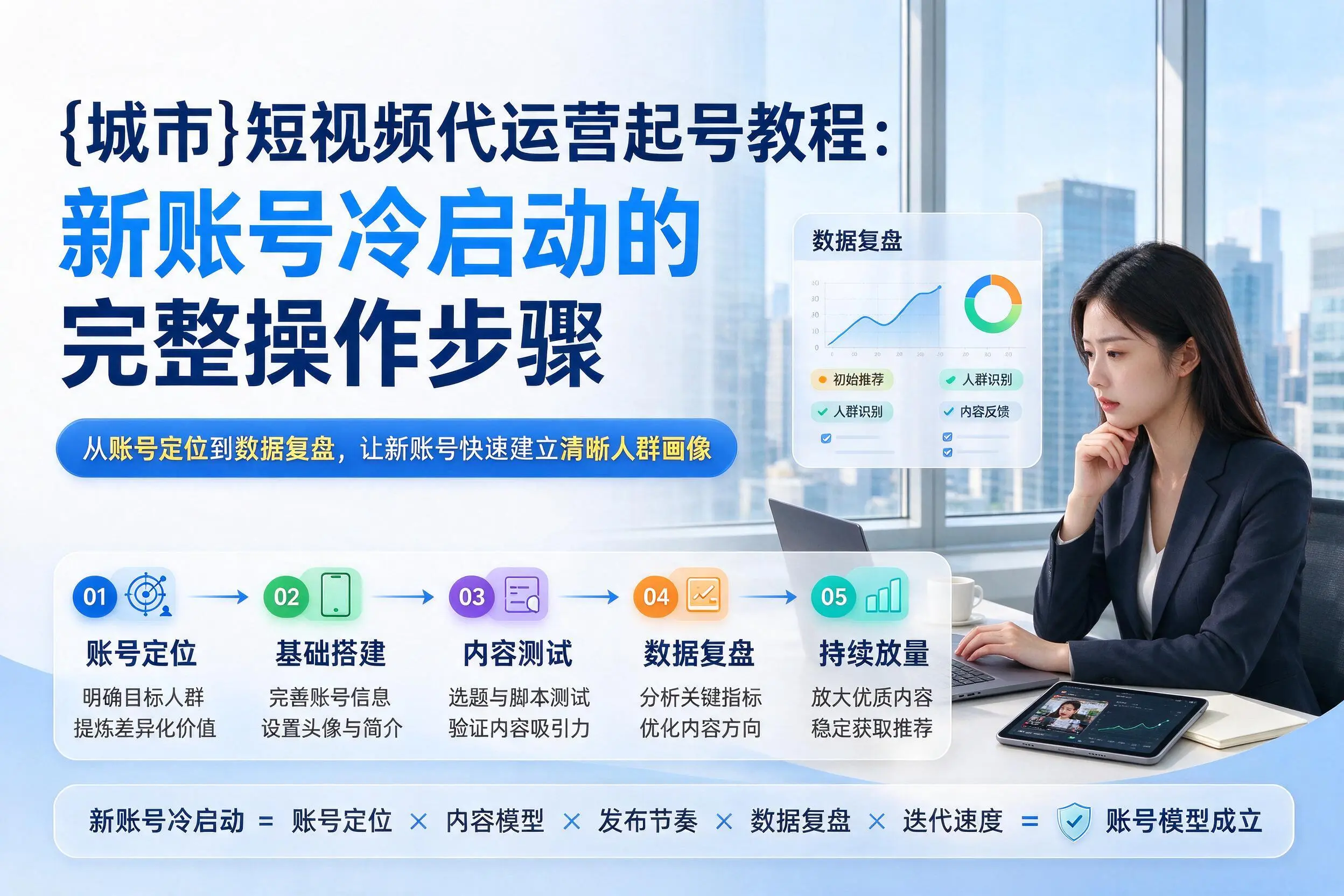 威海短视频代运营起号教程:新账号冷启动的完整操作步骤
