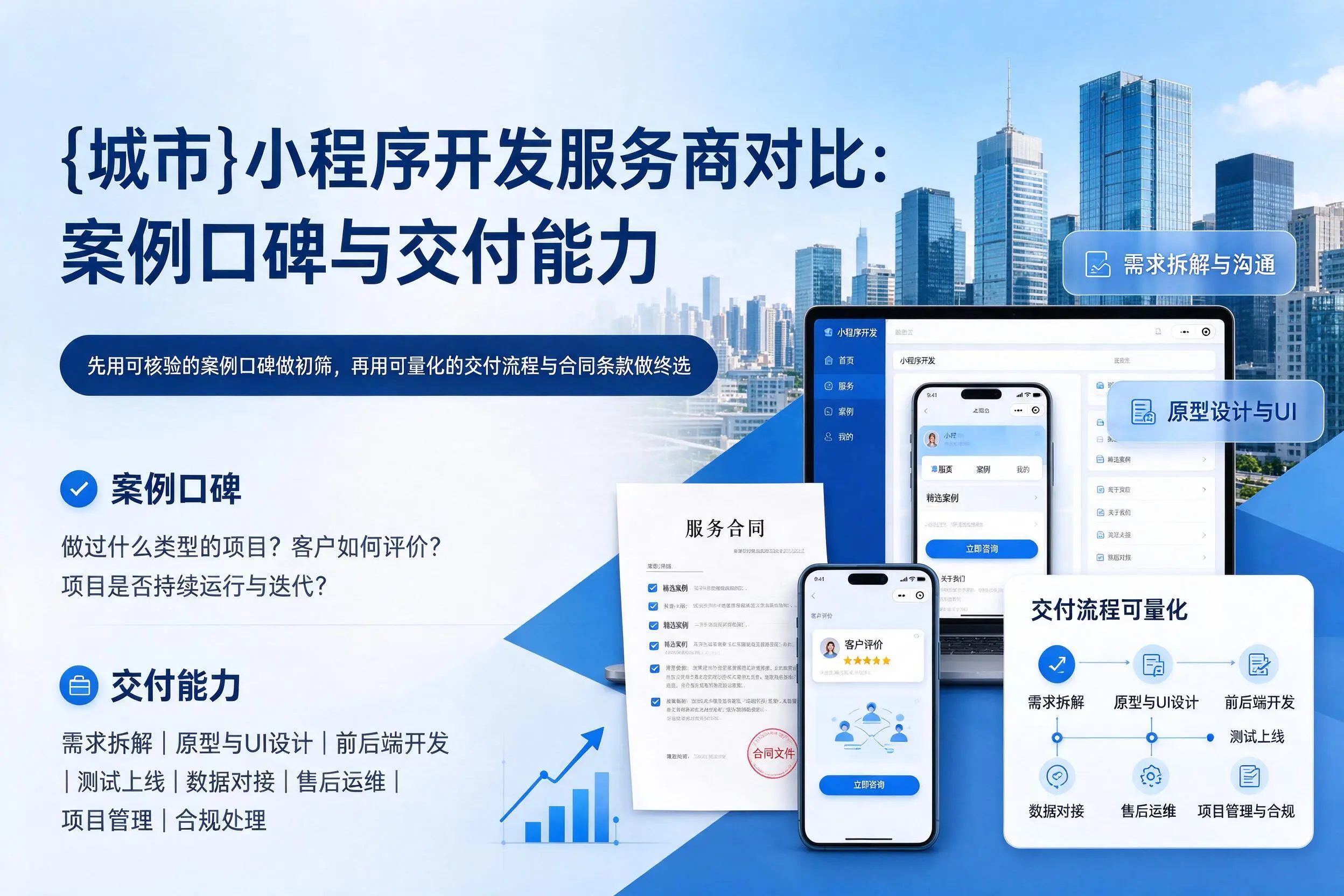 威海小程序开发服务商对比：案例口碑与交付能力