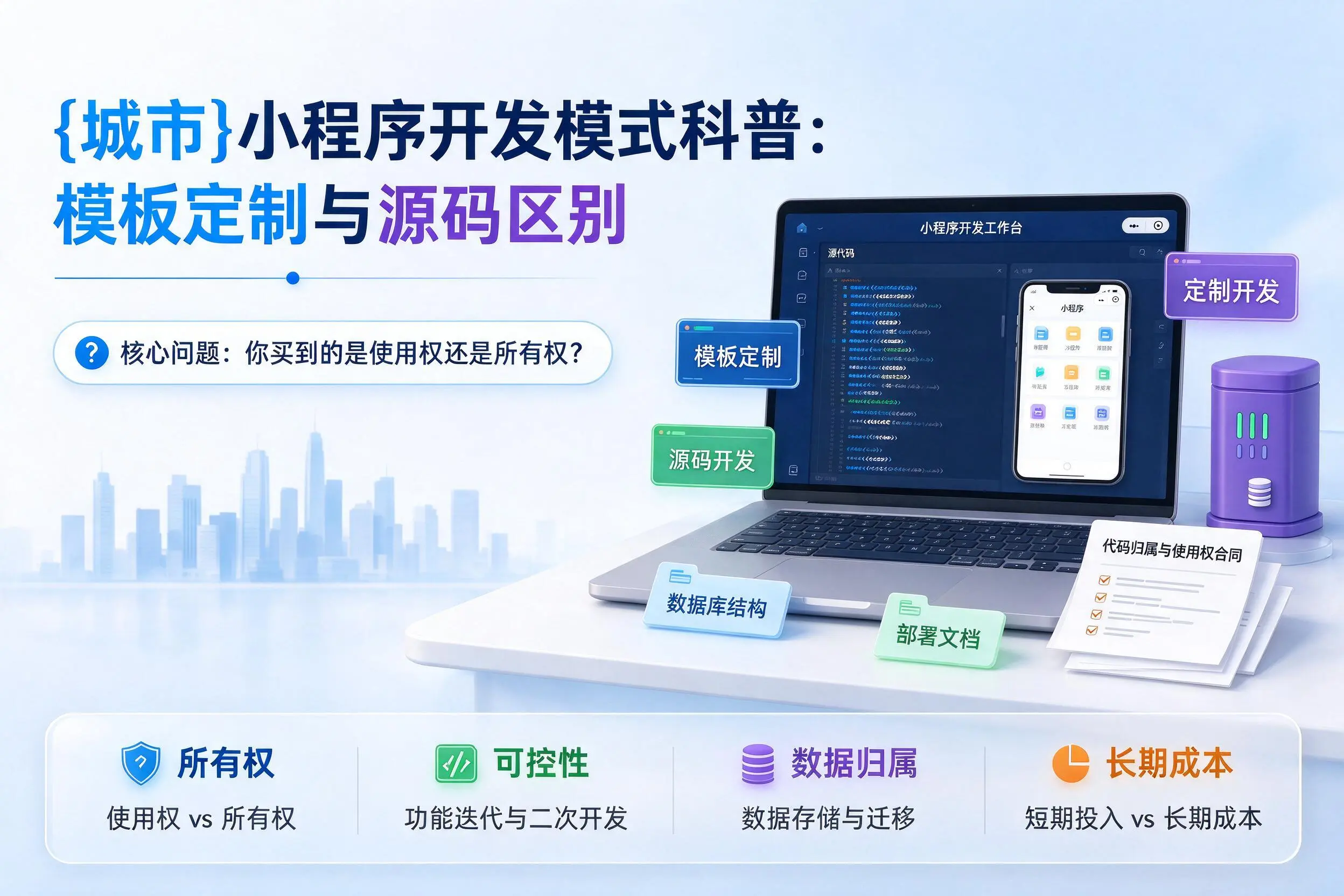 威海小程序开发模式科普：模板定制与源码区别