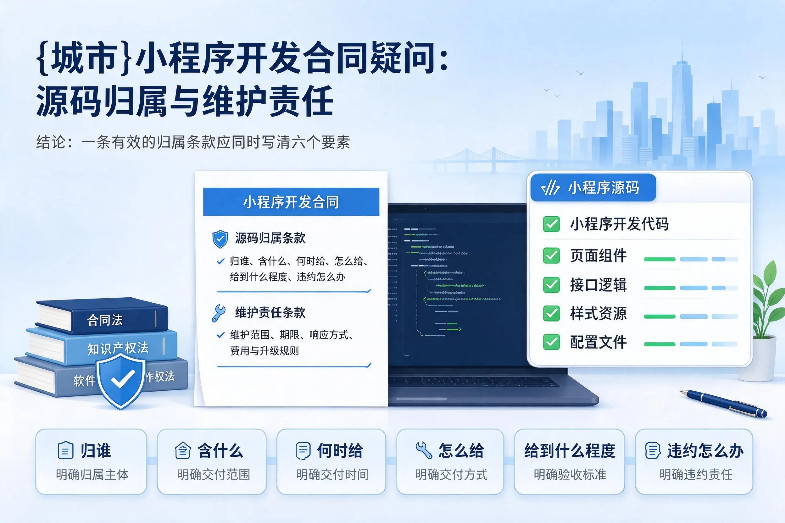 威海小程序开发合同疑问：源码归属与维护责任