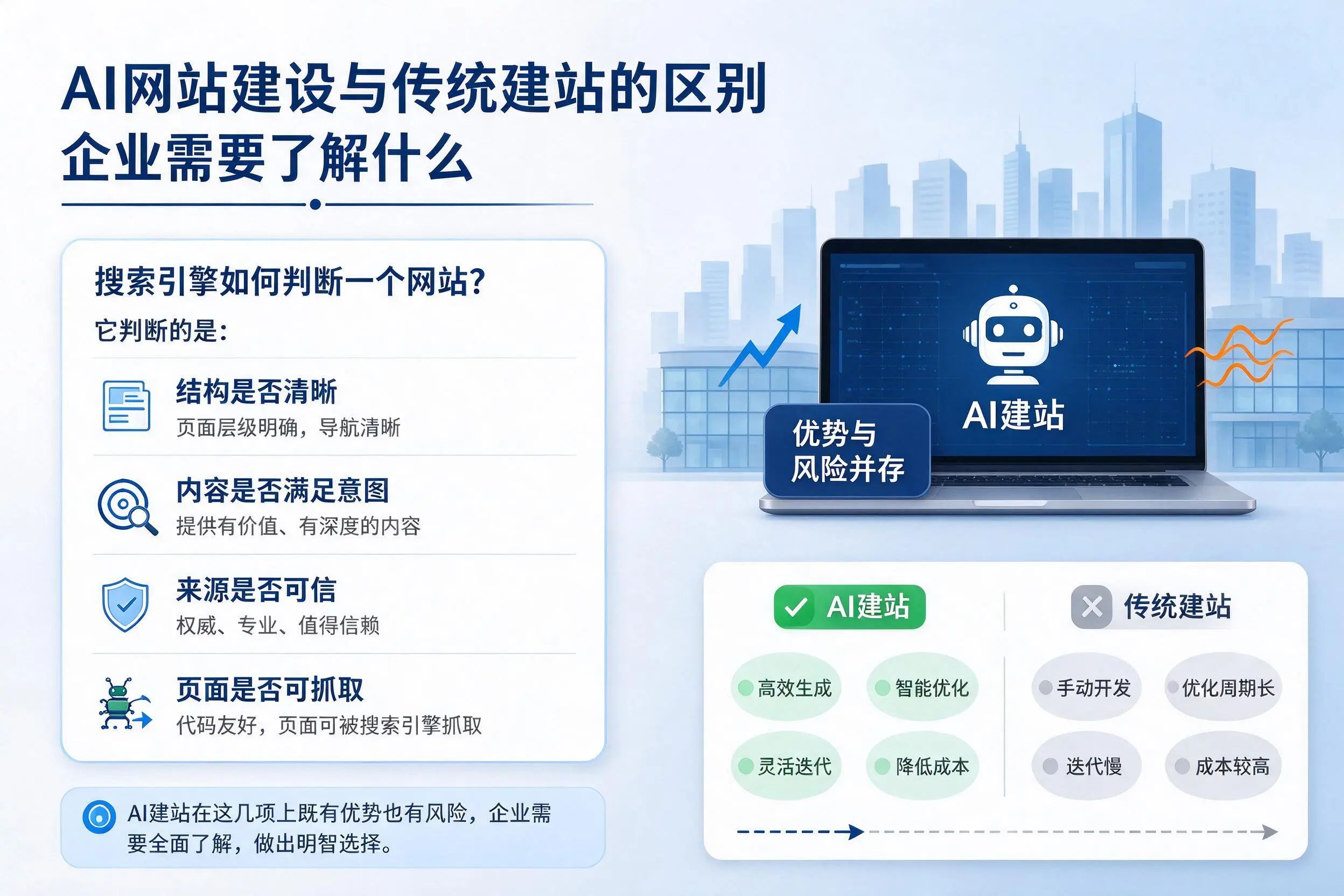 AI网站建设与传统建站的区别,威海企业需要了解什么