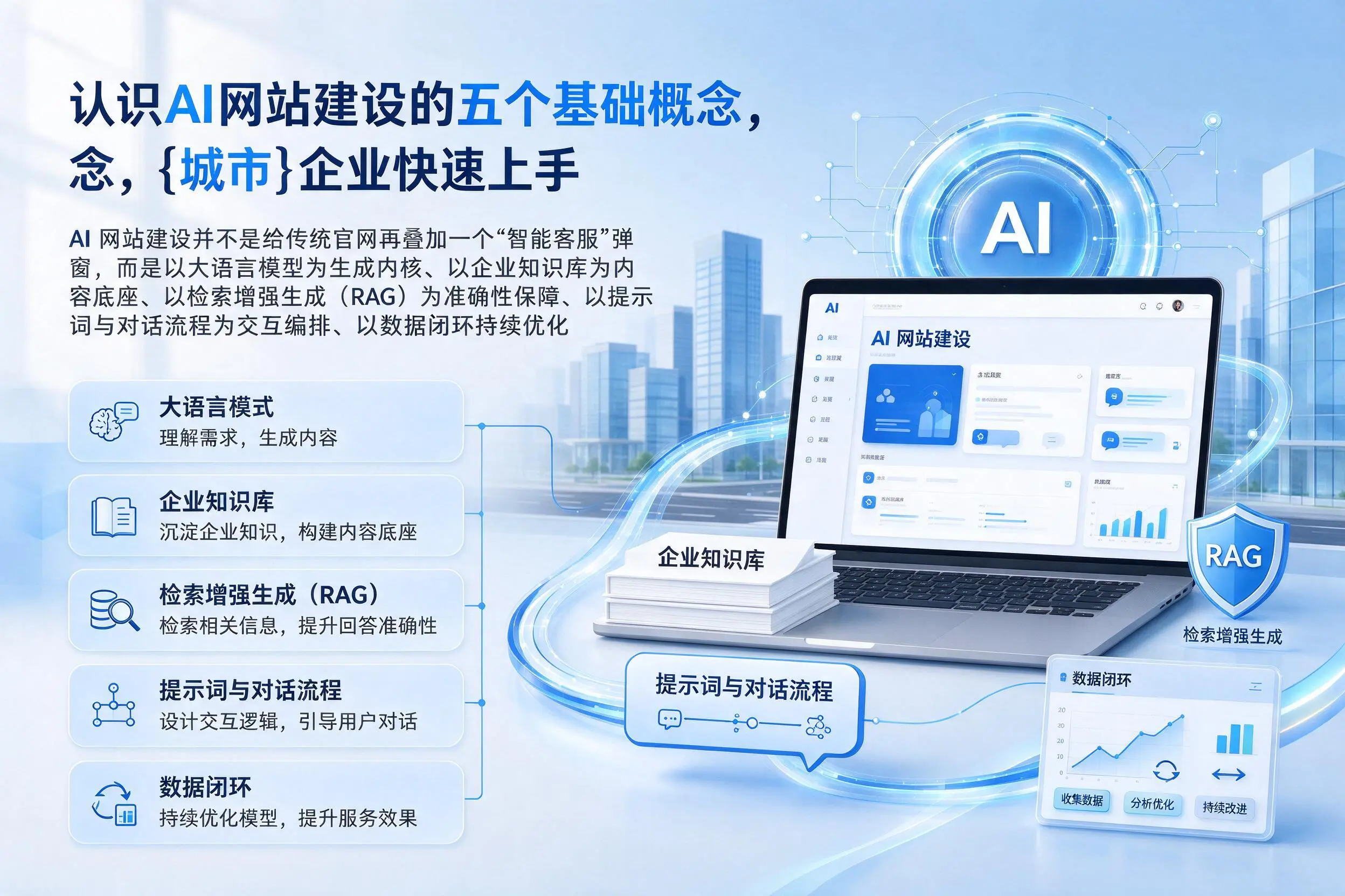认识AI网站建设的五个基础概念，威海企业快速上手