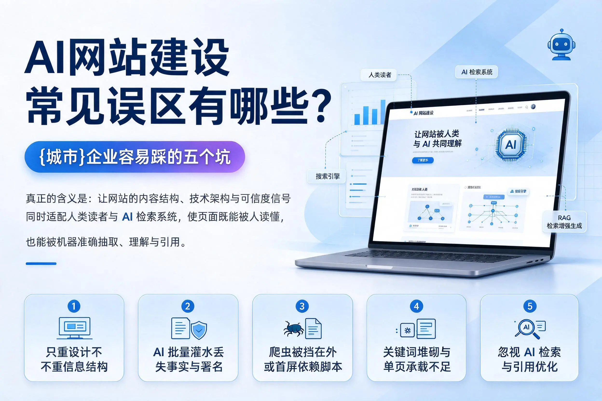 AI网站建设常见误区有哪些？威海企业容易踩的五个坑