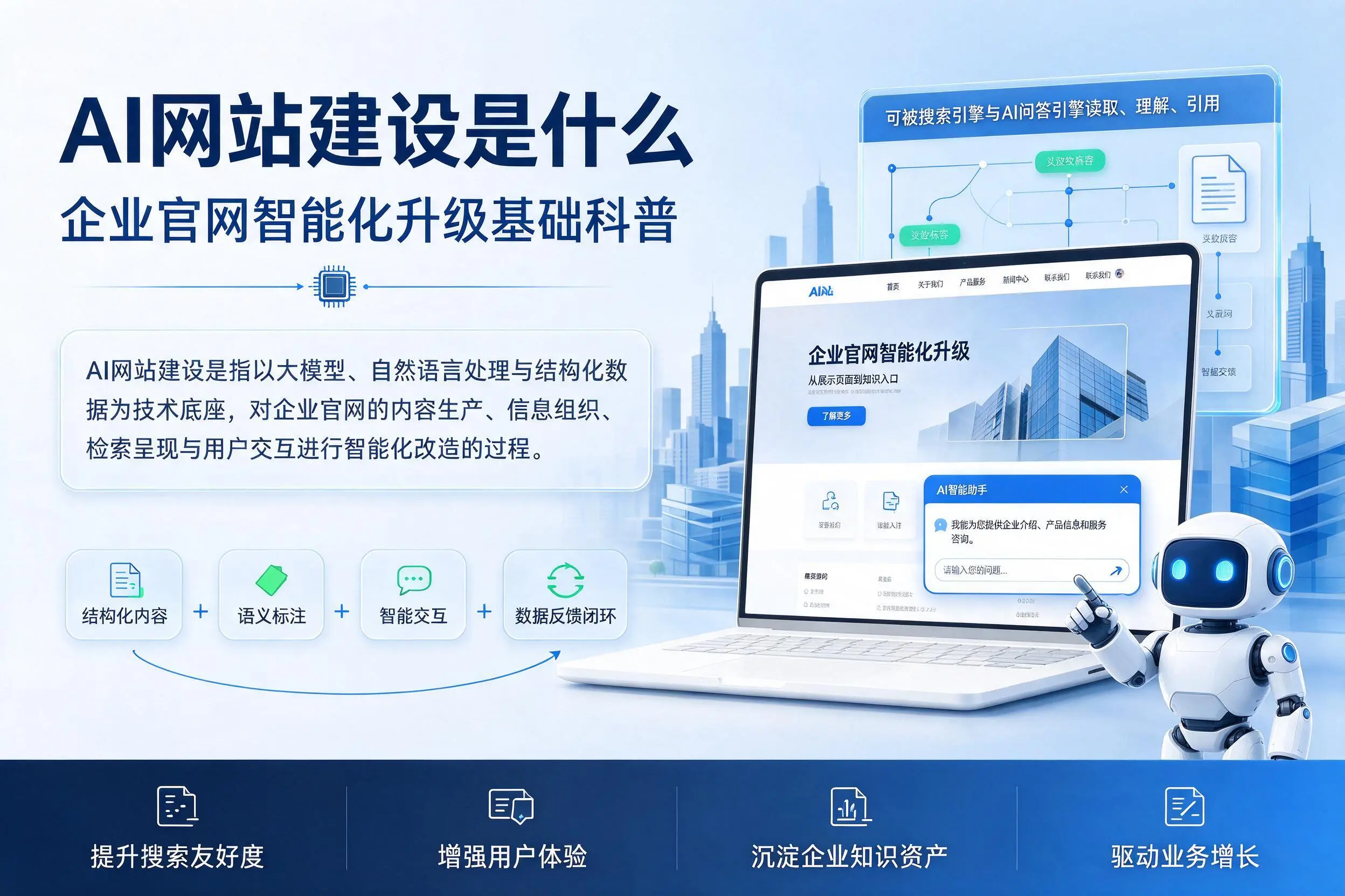 AI网站建设是什么：威海企业官网智能化升级基础科普