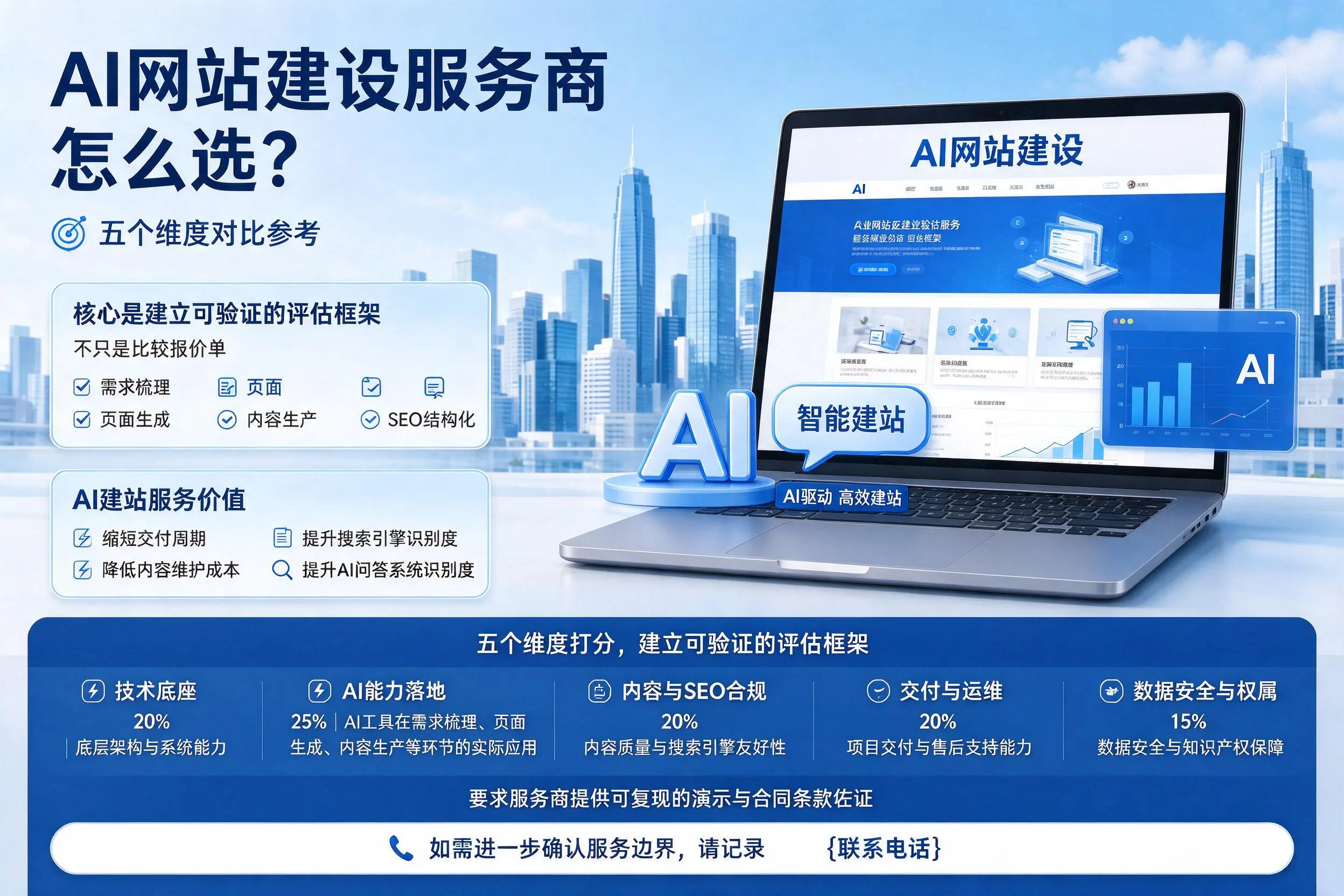 威海AI网站建设服务商怎么选？五个维度对比参考