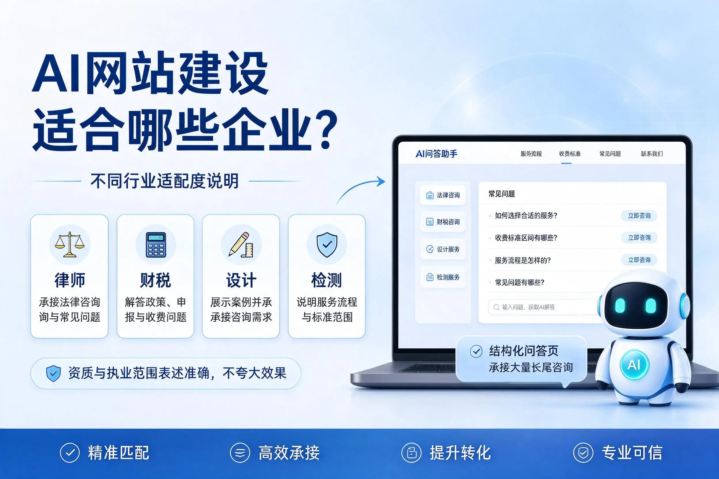 AI网站建设适合哪些企业?威海不同行业适配度说明