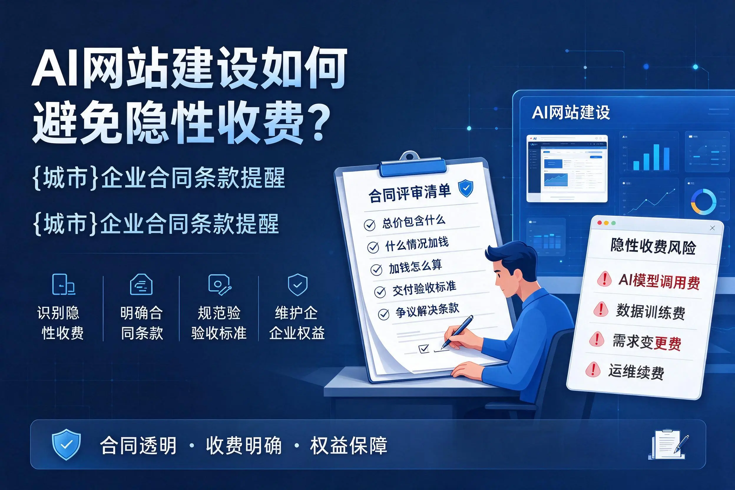 AI网站建设如何避免隐性收费?威海企业合同条款提醒